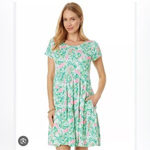 LILLY PULITZER GEANNA SWING DRESS SIZE LARGE